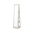 Jewellery Cabinet - Wood - White with Greyish Grain - 360° Swivel and Lockable with Full-Length Mirror