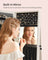 Jewellery Cabinet - Wood - White with Greyish Grain - 360° Swivel and Lockable with Full-Length Mirror