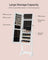 Full Length Mirror Jewelry Cabinet - Brown