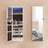 Jewelry Cabinet - White - Frameless Mirror