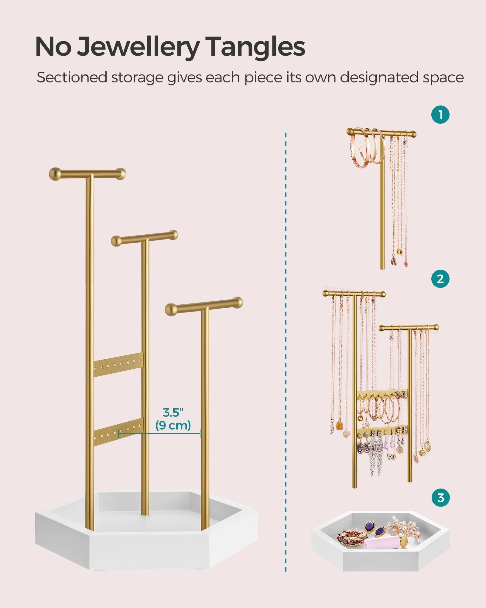 Jewellery Stand - Metal - Multi-Color