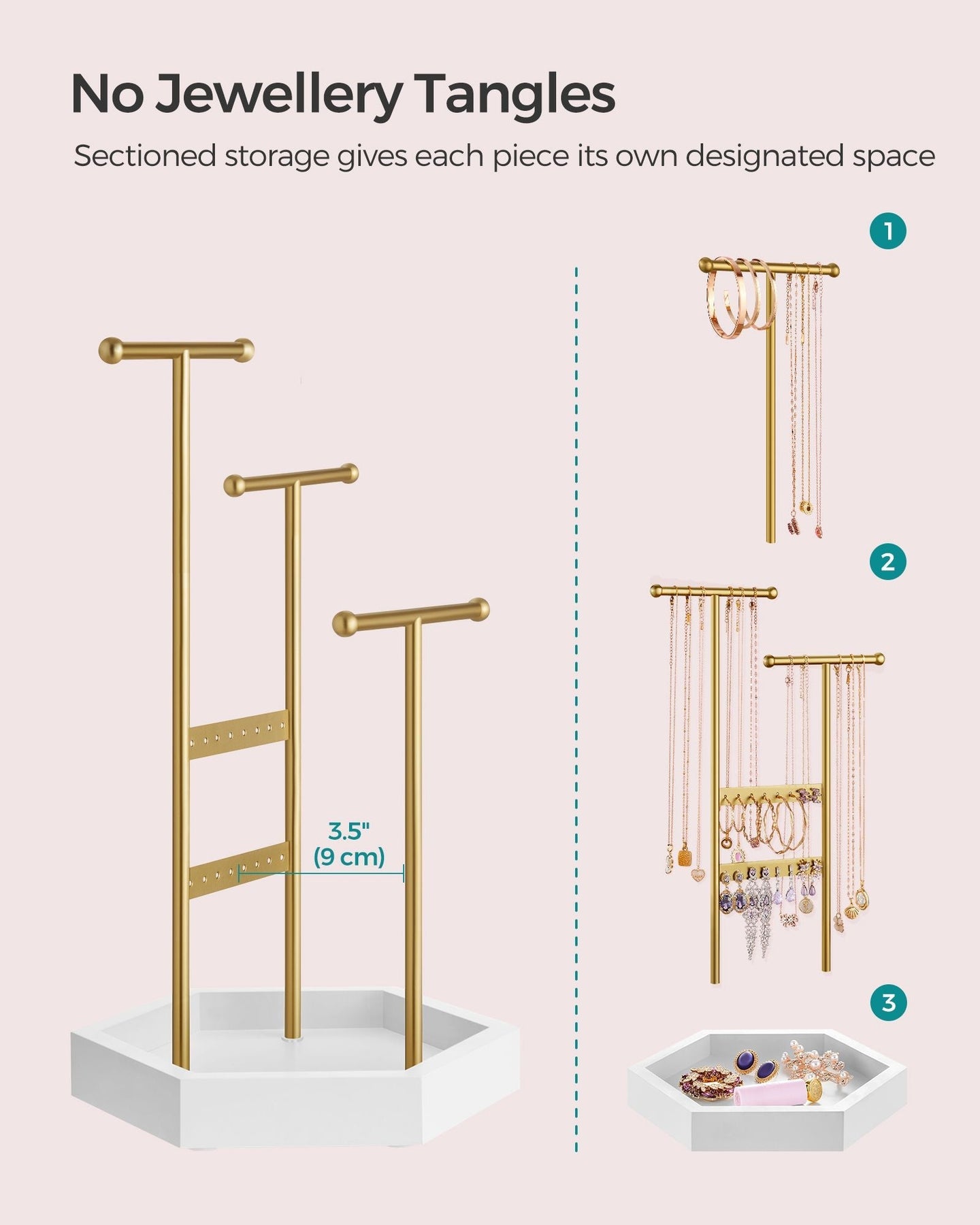 Jewellery Stand - Metal - Multi-Color