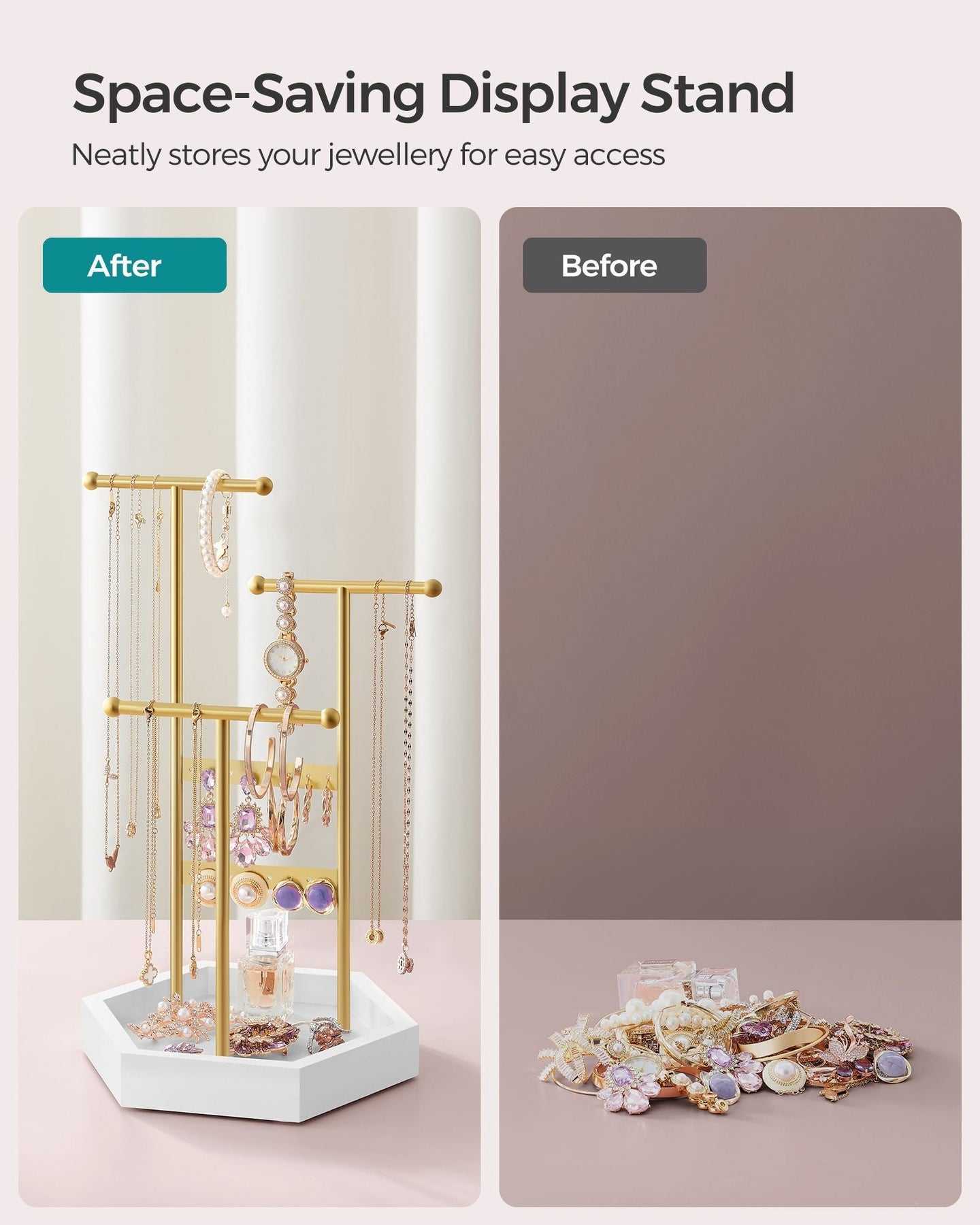 Jewellery Stand - Metal - Multi-Color