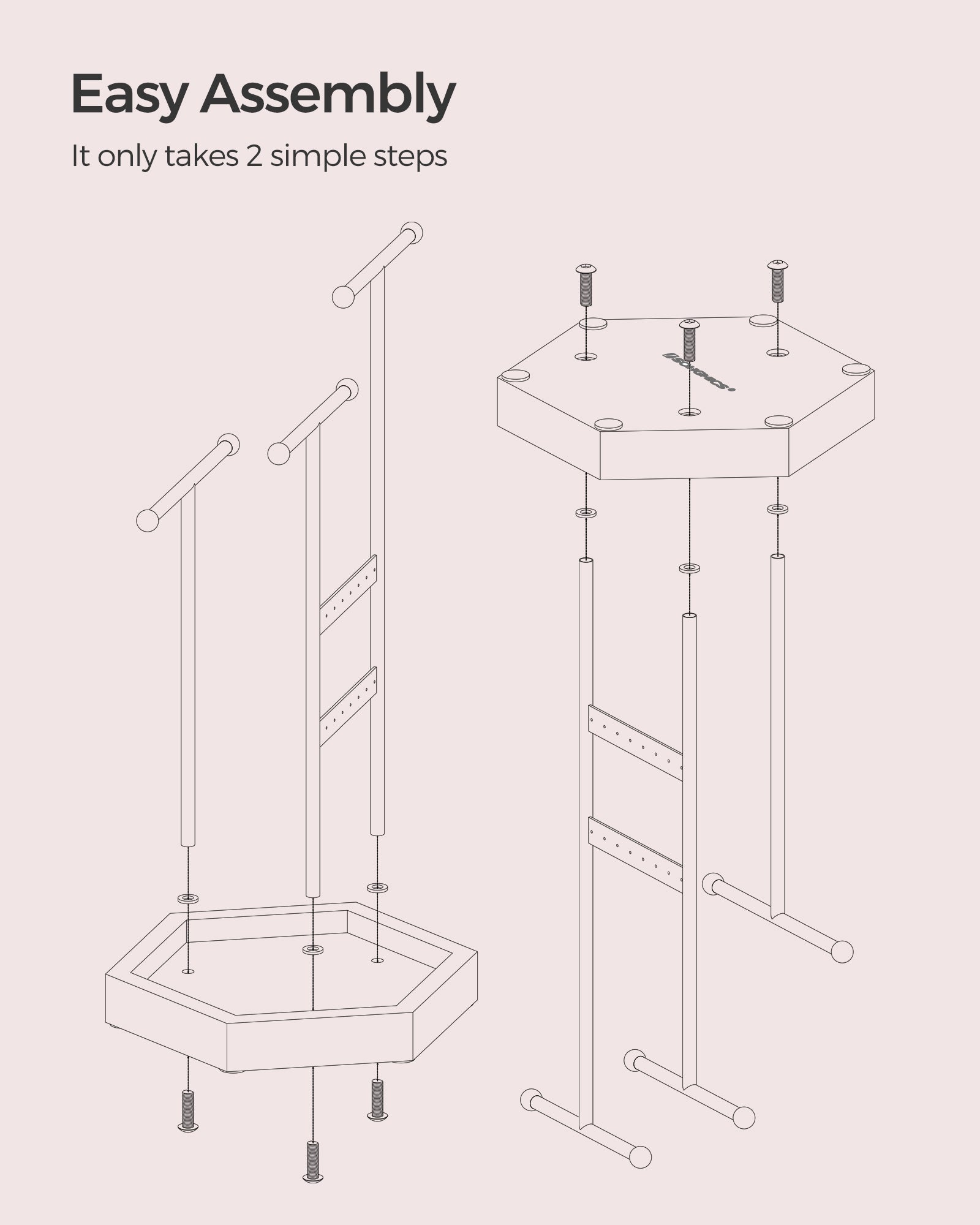 Jewellery Stand - Metal - Multi-Color