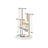 Jewellery Stand - Metal - Dove Grey - 3 Tiers with 1 Tray and 4 Independent Zones