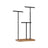 Jewellery Display Stand - Metal - Rustic Brown - Adjustable Height with T-Bars