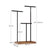 Jewellery Display Stand - Metal - Rustic Brown - Adjustable Height with T-Bars