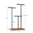 Jewellery Display Stand - Metal - Rustic Brown - Adjustable Height with T-Bars