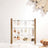 Wall-Mounted Jewellery Display Stand - Metal - Rustic Brown and White - Adjustable Angle
