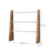 Wall-Mounted Jewellery Display Stand - Metal - Rustic Brown and White - Adjustable Angle