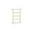 4-Tier Jewellery Stand - Metal - White and Gold - Includes Base Tray for Organizing Accessories