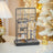Jewelry Organizer - Metal - Clear - Multi-Functional Display Stand with Velvet Tray