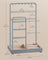 Jewellery Display Stand - Metal Frame - Dove Grey - Velvet Tray
