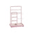 Jewellery Display Stand - Metal Frame - Jelly Pink - Velvet Tray and Multi-Holder Design