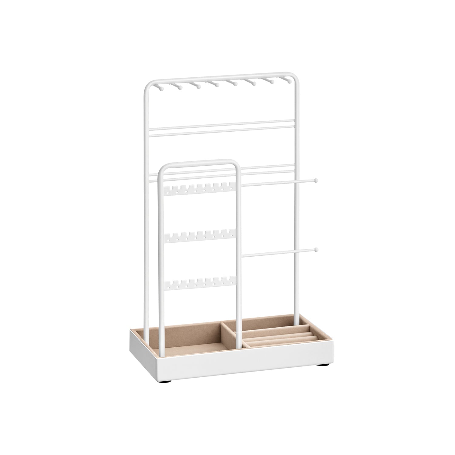 Jewellery Stand - Metal Frame - Black - Multi-Functional Organiser and Display for Earrings