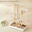 Jewelry Organizer - Metal - Clear - Multi-Functional Display Stand with Velvet Tray