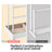 Jewelry Organizer - Metal - Clear - Multi-Functional Display Stand with Velvet Tray