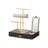 Jewellery Display Stand - Metal - Black - Includes Mirror and Multi-Functional Holders for Earrings