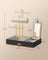 Jewellery Display Stand - Metal - Black - Includes Mirror and Multi-Functional Holders for Earrings