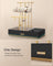 Jewellery Display Stand - Metal - Black - Includes Mirror and Multi-Functional Holders for Earrings
