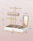 Jewellery Display Stand - Metal - Black - Includes Mirror and Multi-Functional Holders for Earrings