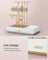 Jewellery Display Stand - Metal - Black - Includes Mirror and Multi-Functional Holders for Earrings