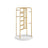 Rotating Jewellery Stand - Metal - Cloud White - 4 Independent Sections with Bottom Tray