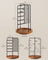 Rotating Jewellery Stand - Metal - Ink Black - 4 Independent Sections with Bottom Tray