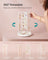 Rotating Jewellery Stand - Metal - Cloud White - 4 Independent Sections with Bottom Tray