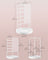Rotating Jewellery Stand - Metal - Cloud White - 4 Independent Sections with Bottom Tray