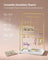 Jewellery Stand - Metal - Metallic Gold - 6 Hanging Rods and Earring Boards