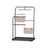 Jewellery Stand - Metal - Ink Black - 6 Hanging Rods and 2 Earring Boards
