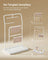 Jewellery Stand - Metal - Cloud White - 6 Hanging Rods and 2 Earring Boards