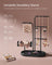 Jewellery Stand - Metal - Ink Black - 4 Hanging Rods with Earring Boards