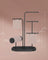 Jewellery Stand - Metal - Ink Black - 4 Hanging Rods with Earring Boards