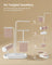 Jewellery Stand - Metal - Cloud White - 4 Hanging Rods and 2 Earring Boards