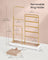 Jewellery Organiser - Metal Frame - Matte White - Adjustable Height Necklace Holder