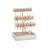 Jewellery Display Stand - Velvet - Cloud White - Three Tiers with Removable Holder