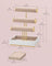 Jewellery Display Stand - Velvet - Cloud White - Three Tiers with Removable Holder