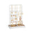 Jewellery Organiser - Metal Frame - Matte White - Velvet Tray with Earring and Bracelet Holders