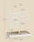 Jewellery Organiser - Metal Frame - Matte White - Velvet Tray with Earring and Bracelet Holders