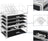 Stackable Makeup Organiser - 6 Drawer Design - Clear Acrylic - Large