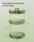 3-Tier Rotating Makeup Organiser - Plastic - Pale Green - Customisable Design