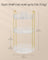 3-Tier Round Rotating Makeup Organiser - Acrylic - Transparent - Customisable