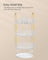 3-Tier Round Rotating Makeup Organiser - Acrylic - Transparent - Customisable