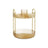 Rotating Makeup Organiser - Metal - Champagne Gold - Customisable 2-Tier Design