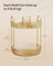 Rotating Makeup Organiser - Metal - Champagne Gold - Customisable 2-Tier Design