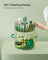 Rotating Makeup Organiser - Plastic - Pale Green - Customisable 2-Tier Design