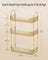 3-Tier Makeup Organiser - Metal - Champagne Gold - Customisable Design