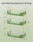 3-Tier Makeup Organiser - Plastic - Pale Green - Customisable Skincare and Jewellery Storage